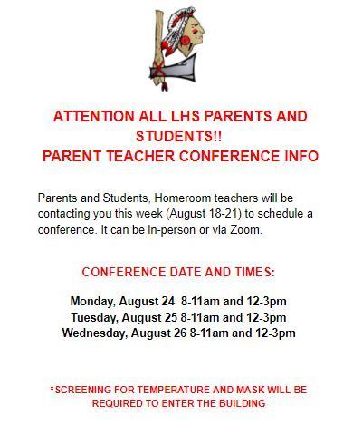 LHS PARENT TEACHER CONFERENCE INFORMATION