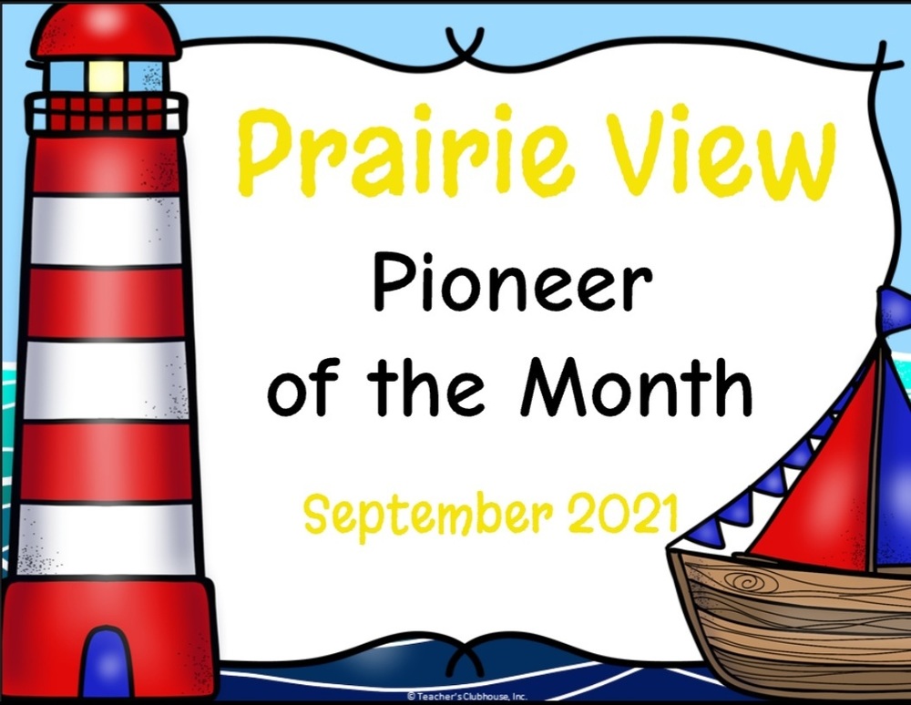 September Pioneer and Educators of the Month 