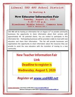 NEW EDUCATOR INFORMATION FAIR 2020