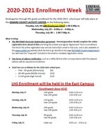 2020-2021 Enrollment Week