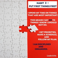 Habit 3: Put 1st Things 1st