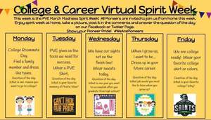 College & Career Virtual Spirit Week