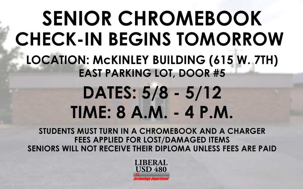 Senior Chromebook check-in 2023