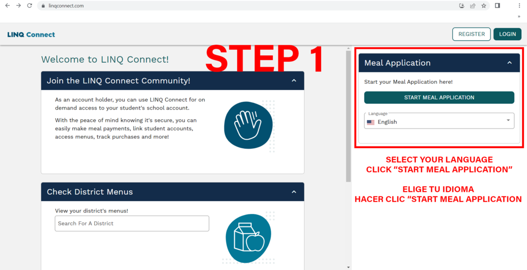 Free and Reduced Meal App - Step 1
